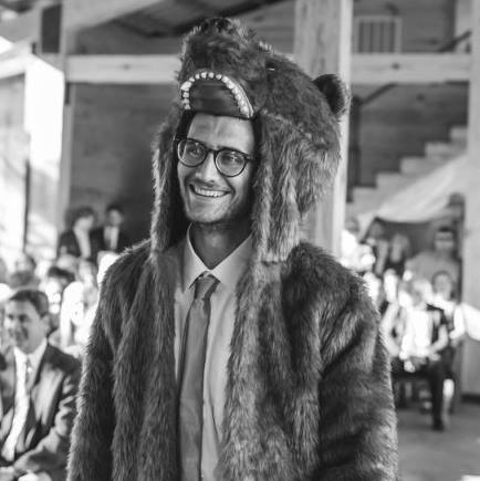 Danny Gallagher's bear mascot